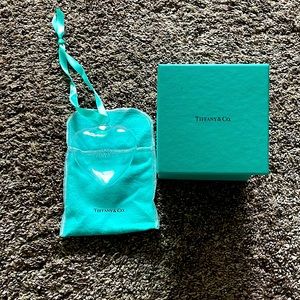 Tiffany & Co. Glass Heart Ornament